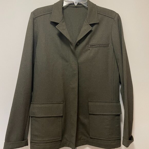 Theory Women's Jacket olive‎ green excellent condition size L - Picture 2 of 5